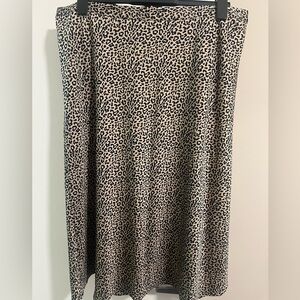 Like new J. Crew XXL leopard print midi slip skirt